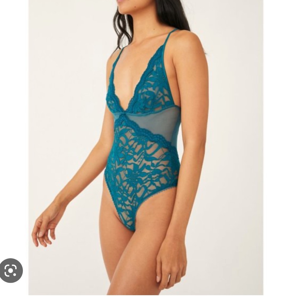 FREE PEOPLE Speed Date Lace Bodysuit